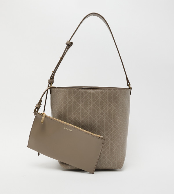Monogram Patterned Bucket Bag