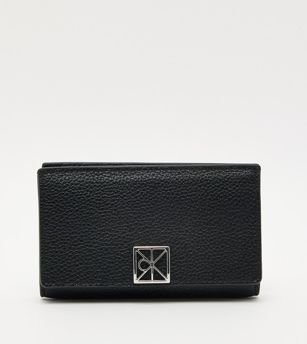 Logo Detail Bi-Fold Card Holder