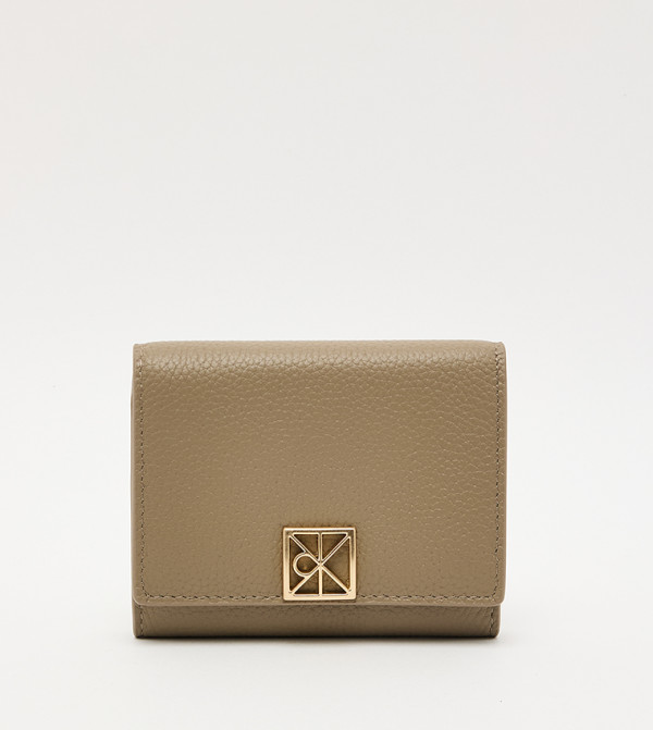 Logo Detail Tri-Fold Wallet