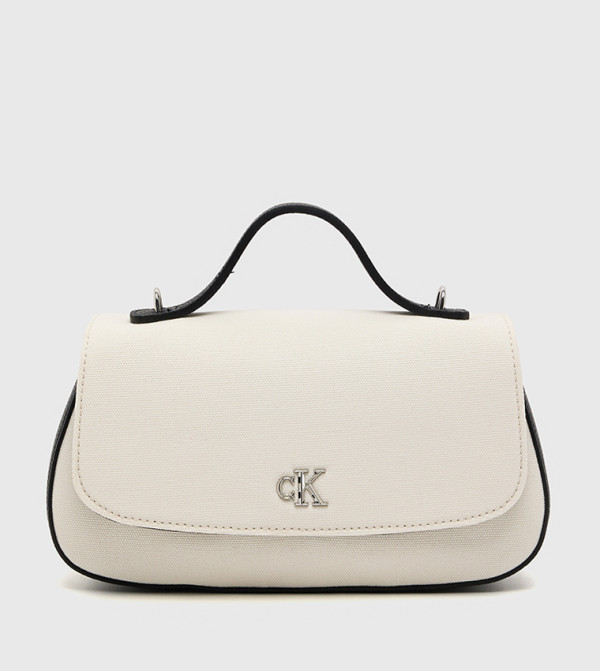 Monogram Flap Canvas Top Handle Bag