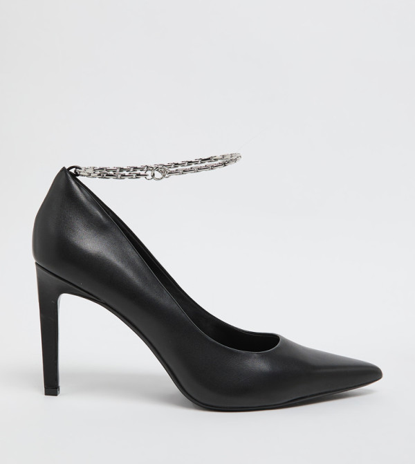 Ankle Chain Stiletto Heel Pumps