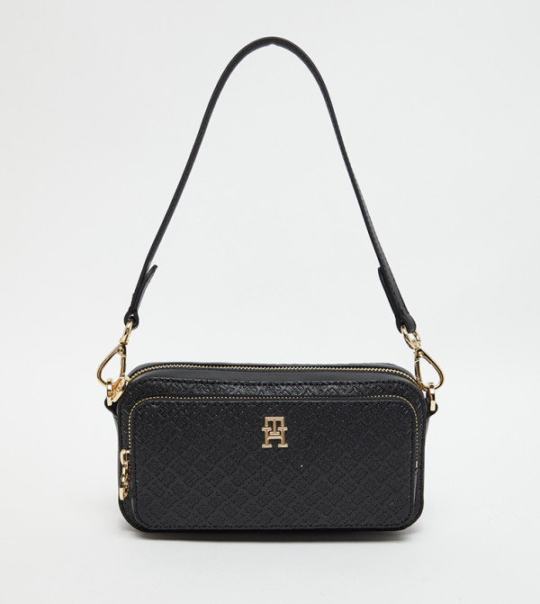 Logo Detail Zippered Camera Bag