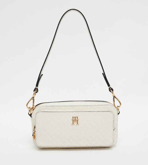 Logo Detail Zippered Camera Bag
