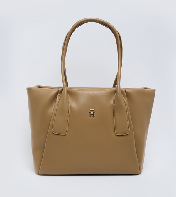 Monogram Zip Closure Tote Bag