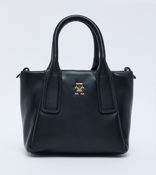 Monogram Zip Closure Mini Tote Bag