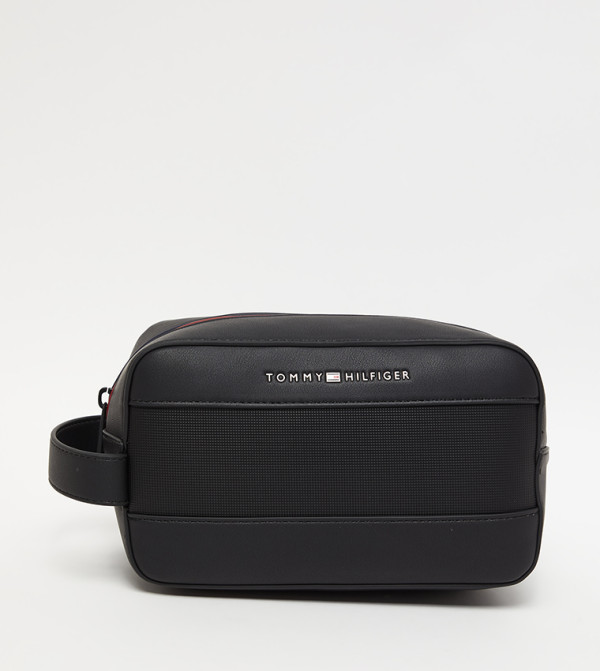 شنطة أدوات زينة بسحاب وشعار 