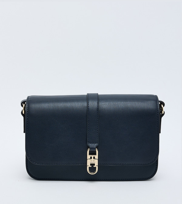 LIBRE Textured Flap Crossbody Bag
