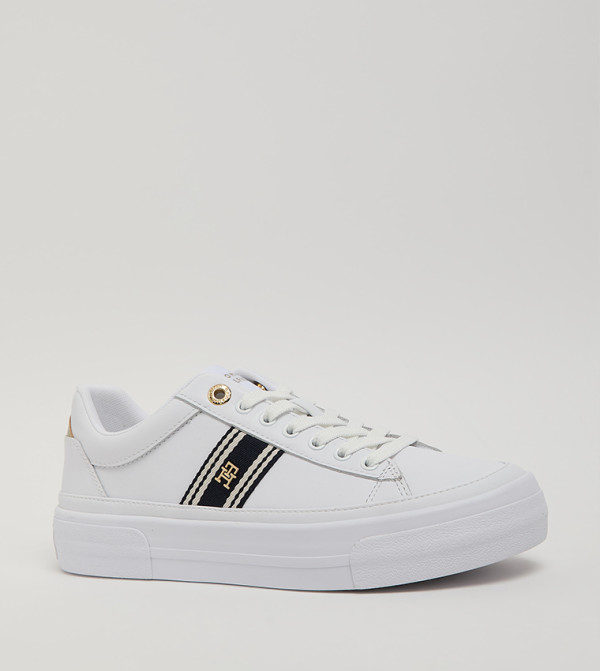 Logo Detail Lace-Up Sneakers