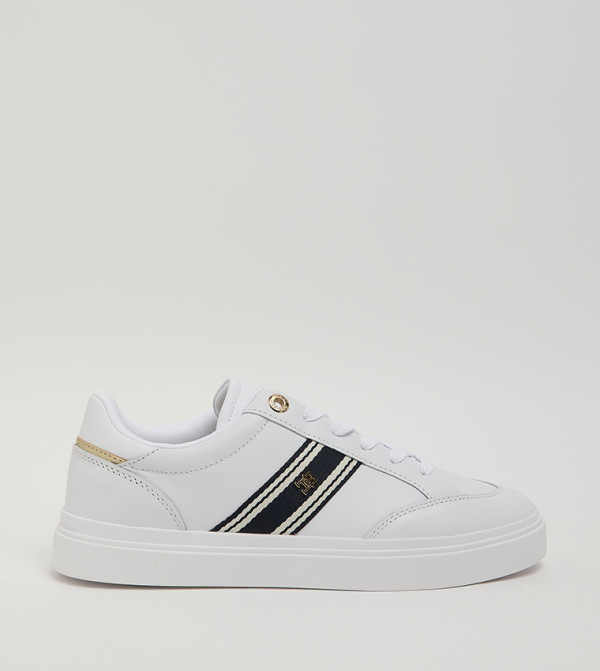 Logo Detail Lace-Up Sneakers