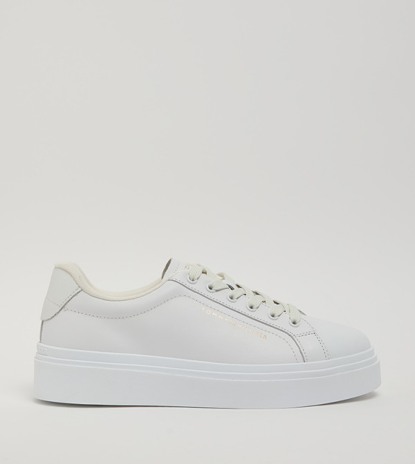 Cupsole Lace-Up Platform Sneakers