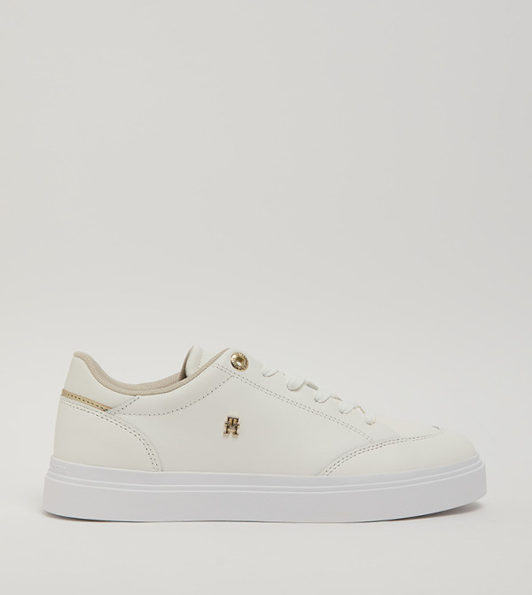 Logo Detail Cupsole Lace-Up Sneakers