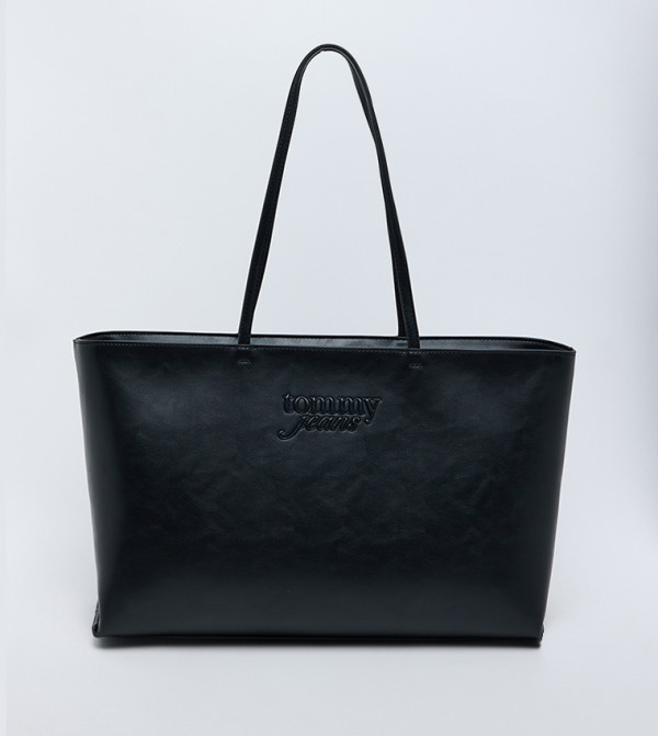 Monogram Zip Closure Tote Bag