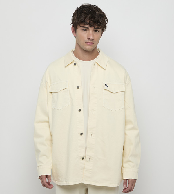 Embroidered Long Sleeves Denim Shirt