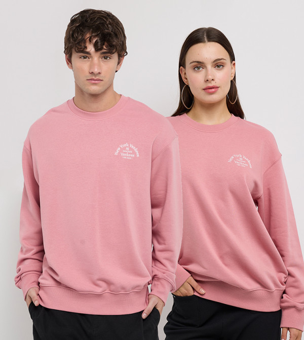 Logo Embroidered Long Sleeves Sweatshirt