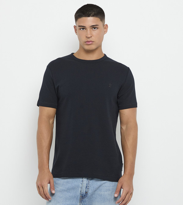 Solid Crew Neck T-Shirt