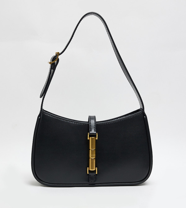 CESIA Metal Accent Shoulder Bag