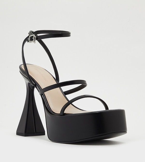 Strappy Sculptured Platform Heel Sandals