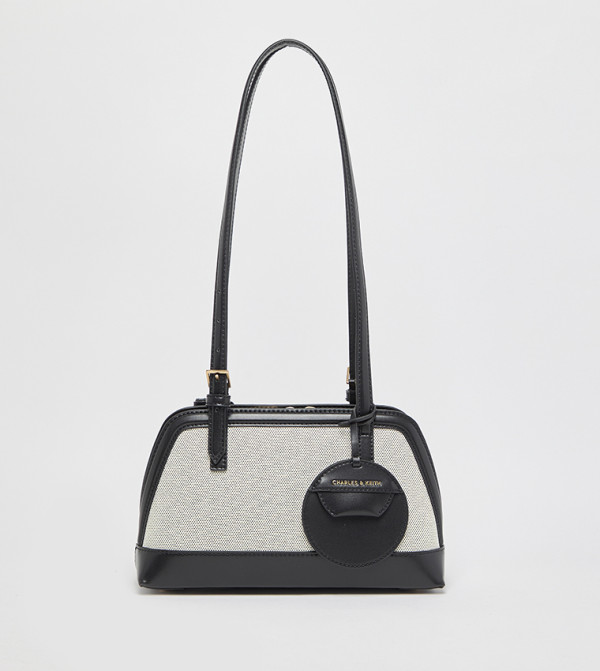 ENOLA Color Block Canvas Shoulder Bag