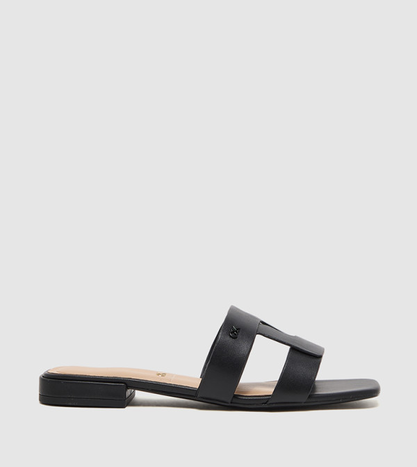 PETINA Leather Flat Sandals