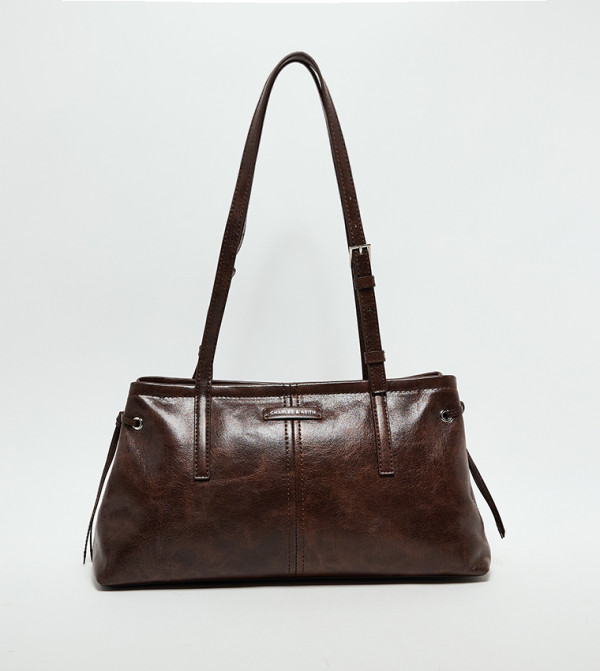 NOANE Elongated Handle Shoulder Bag