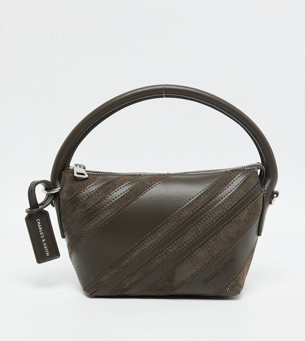 ZEYA Recycled Suede Top Handle Bag