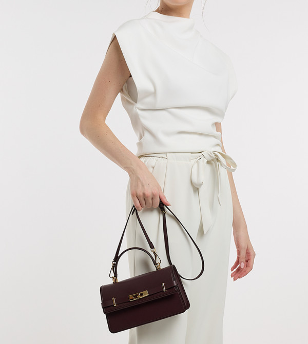 ARLET Belted Top Handle Bag