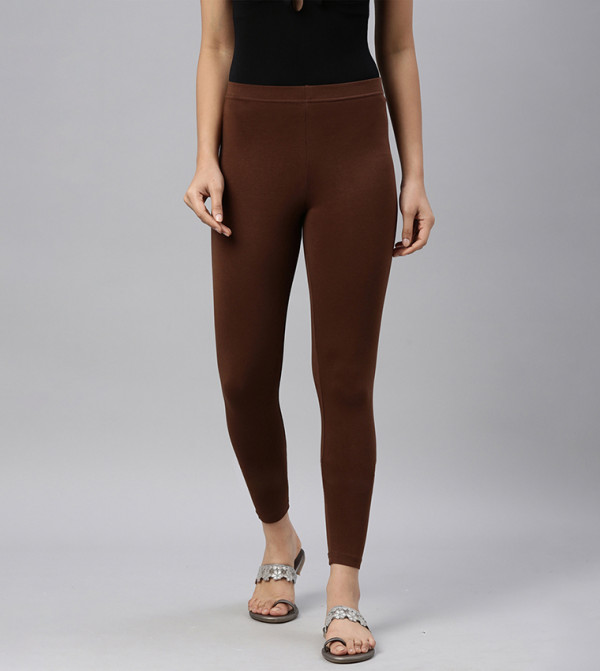 Solid Ankle Length Leggings
