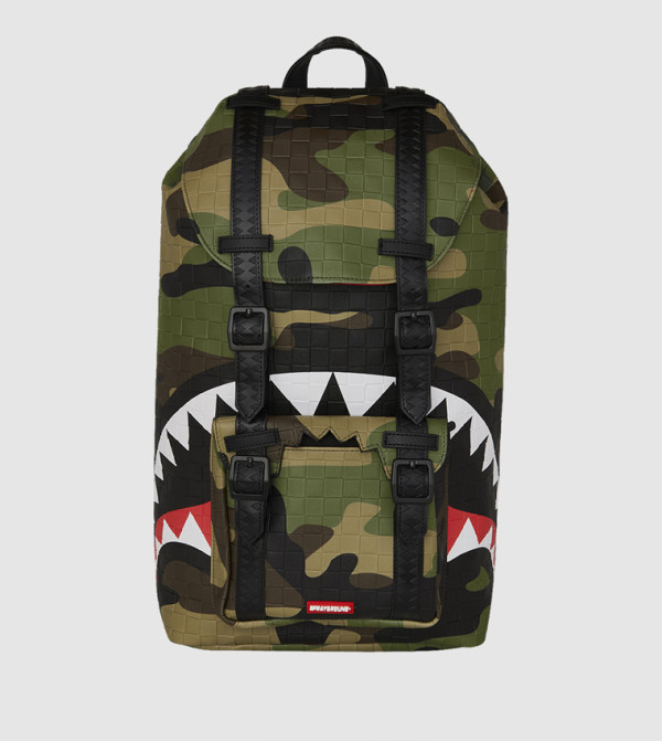 Woodland Camo Check Hills Backpack