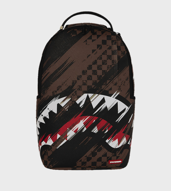 Smeared Grunge Print Backpack