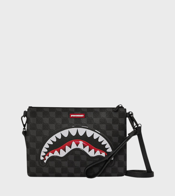 Sharks In Paris Balloon Print Crossover Clutch