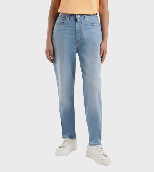 بنطال جينز بخصر عالي 