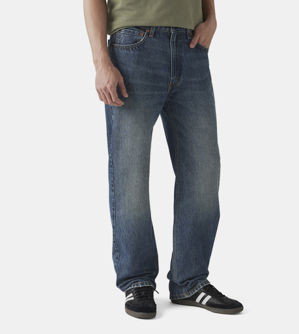 بنطلون جينز 565 بخصر متوسط بقصة مستقيمة