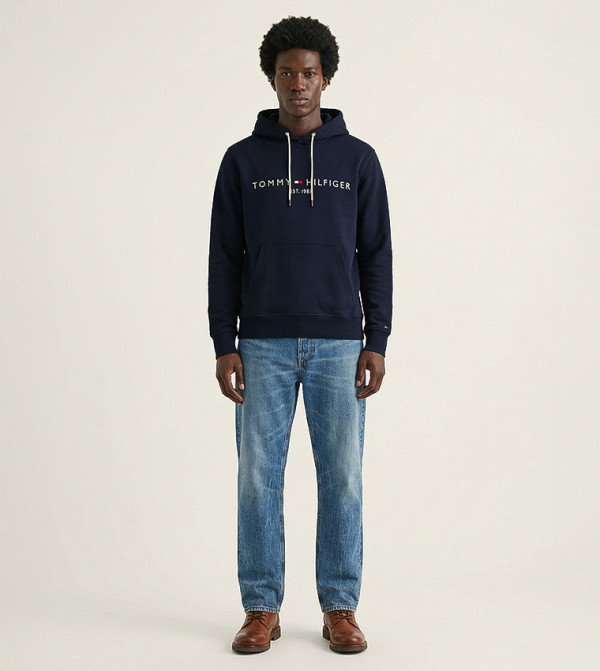 Logo Embroidered Long Sleeves Hoodie