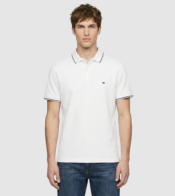 Logo Detail Short Sleeves Polo T-Shirt