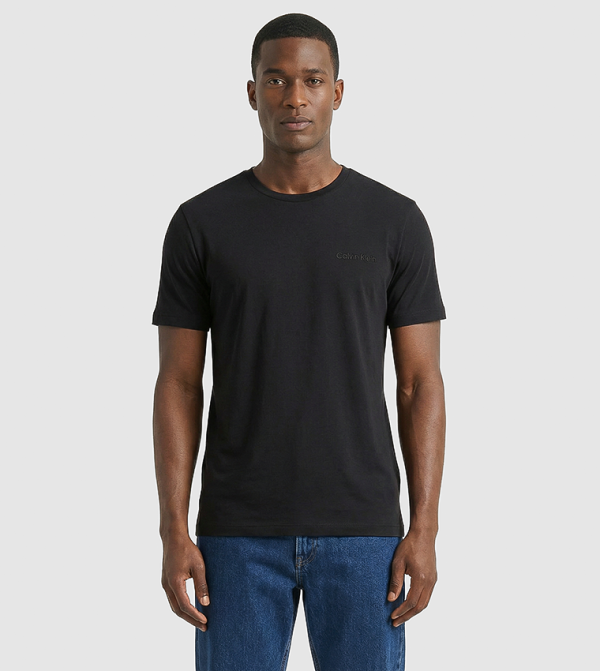 تيشيرت نوم مودال سادة بقبة مستديرة 