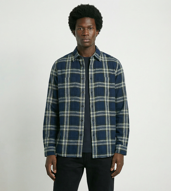 Buy Barbour Striped Cresswell Seersucker Shirt In Blue | 6thstreet UAE
