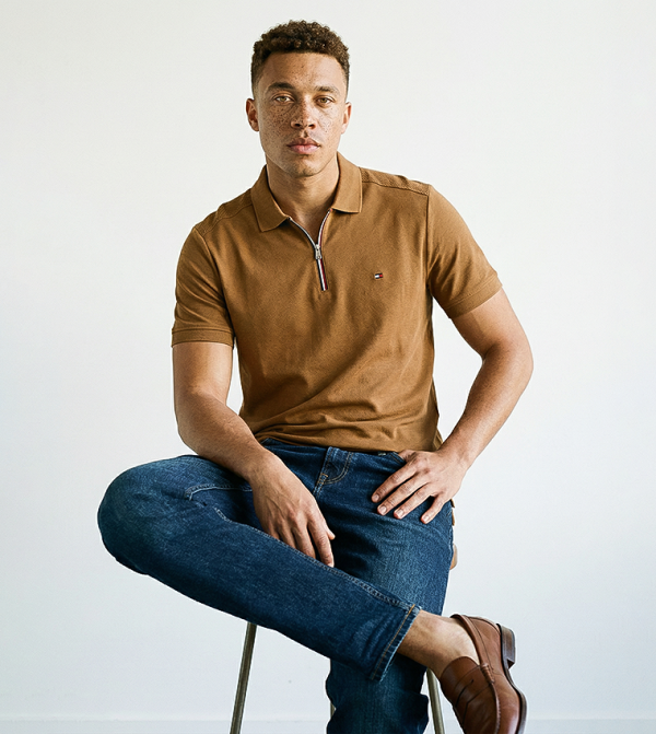 Logo Detail Short Sleeves Polo T-Shirt