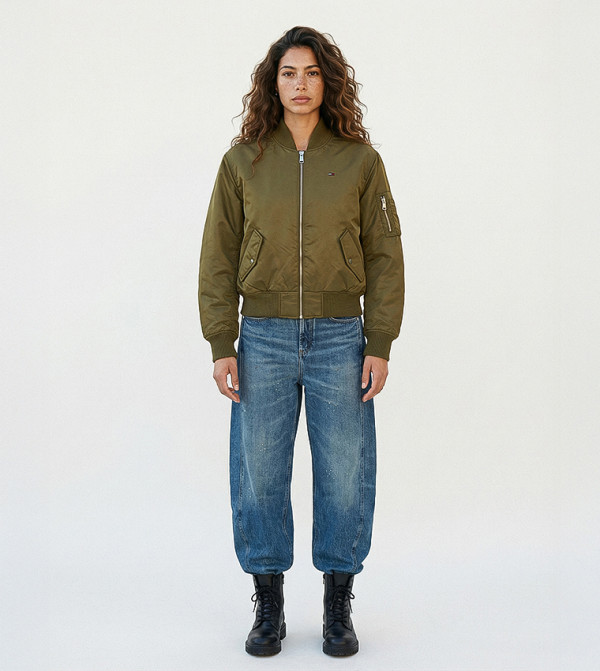 جاكيت بومبر بكم طويل 