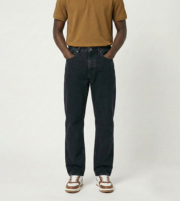 JAIMIE Washed Straight Fit Jeans