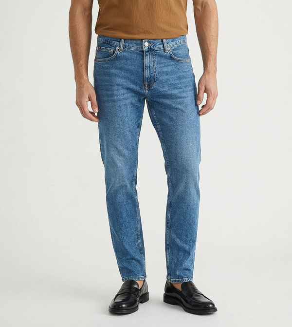 Denton Faded Straight Fit Jeans
