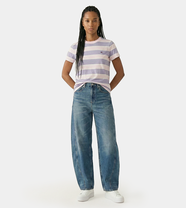 Color Block Short Sleeves Casual T-Shirt