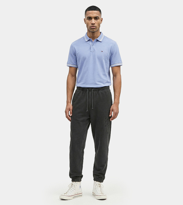 Drawstring Waist Slim Fit Joggers