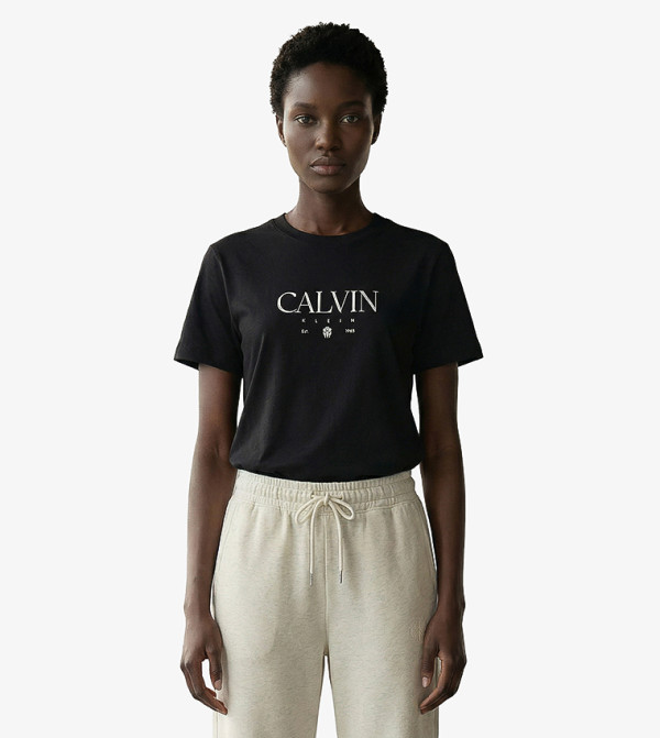 Logo Printed Crew Neck T-Shirt