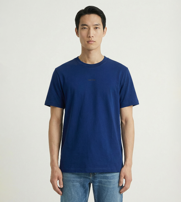 Solid Crew Neck Short Sleeves T-Shirt