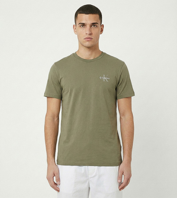 Monogram Crew Neck Short Sleeves T-Shirt