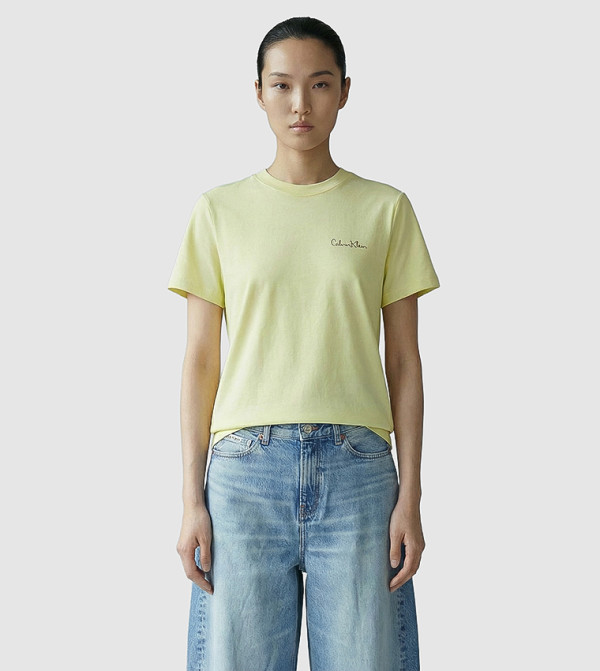 Logo Detail Crew Neck T-Shirt