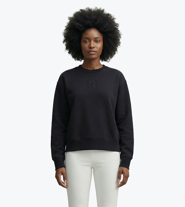 Monogram Crew Neck Terry Sweatshirt