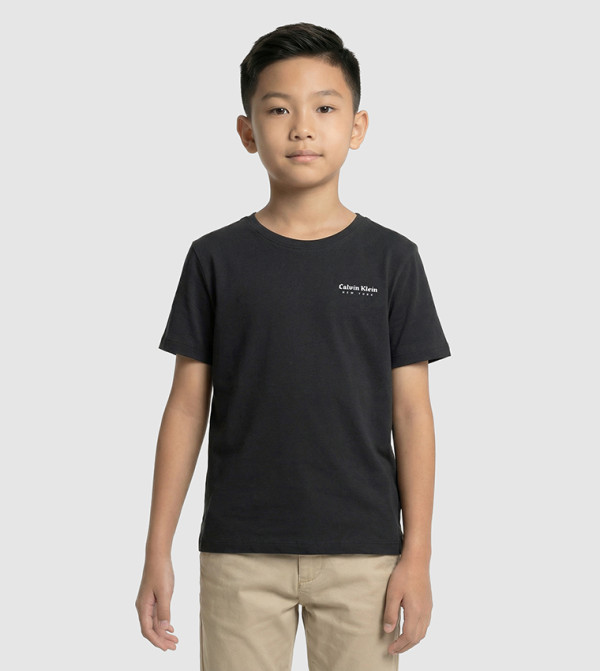 Logo Printed V-Neck T-Shirt