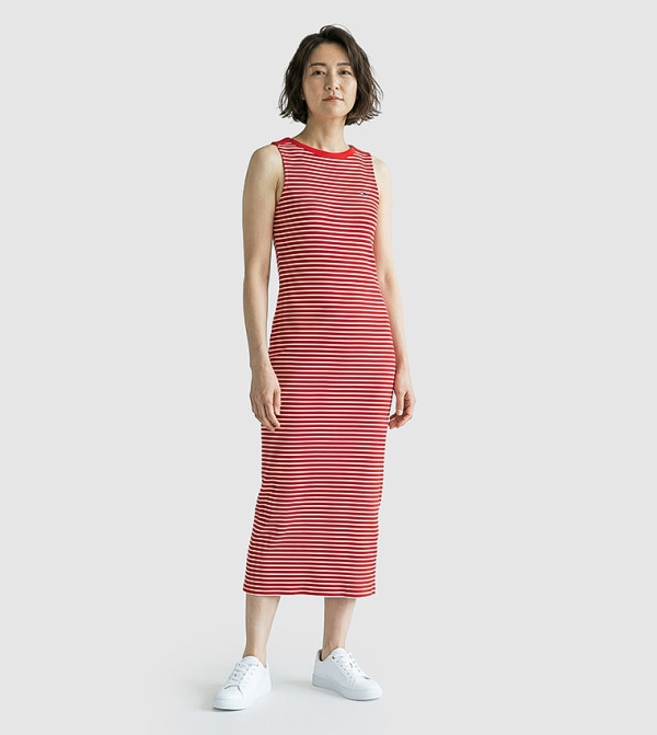 Striped Slim Fit Tank Dress