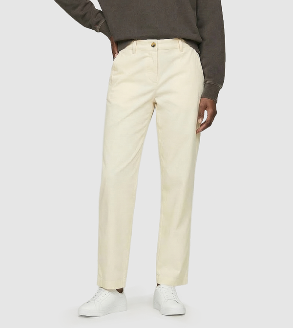 Solid Straight Fit Chinos